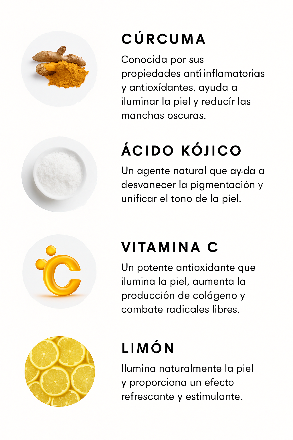 Jabón iluminador de limón, cúrcuma y ácido kójico